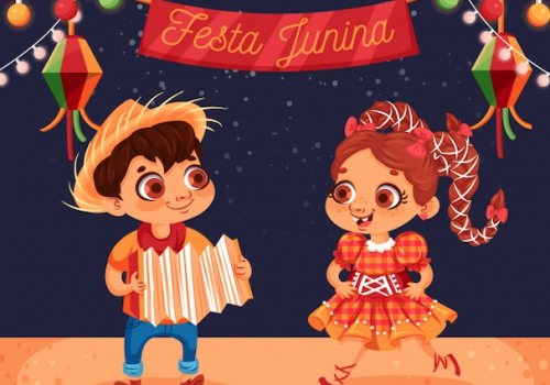 Arraiá on-line para encerrar o semestre