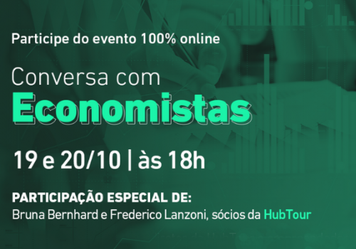 Conversa com Economistas recebe sócios da HubTour nos dias 19 e 20 de outubro