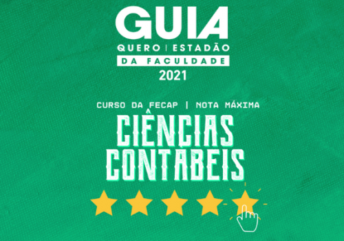 Curso de Ciências Contábeis da FECAP recebe nota máxima no Guia da Faculdade 2021