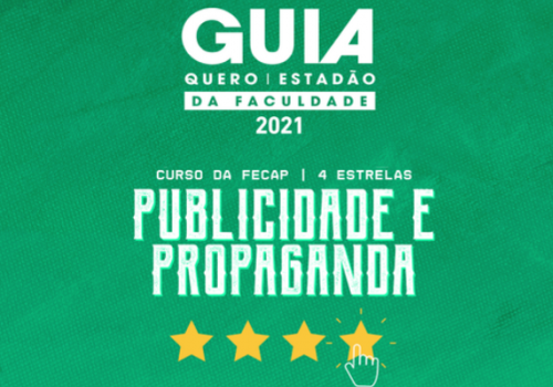 Guia da Faculdade avalia Publicidade e Propaganda da FECAP com 4 estrelas