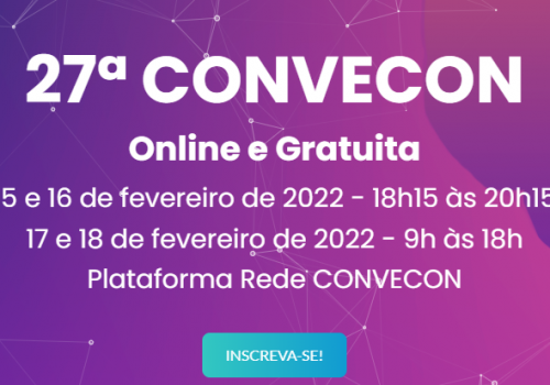 INSCRIÇÕES ABERTAS para a 27ª CONVECON