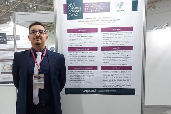 Ex-aluno da FECAP apresenta trabalho no congresso Anpcont 2022