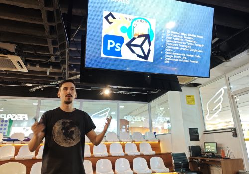 Alunos de Programação de Jogos Digitais do Colégio FECAP participam de aula com especialista da indústria