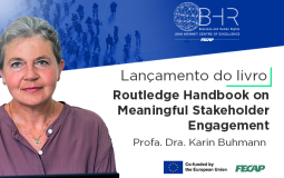 Evento do lançamento – Routledge Handbook on Meaningful Stakeholder Engagement.