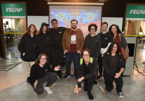 Juno Cecilio, CEO da Gixer Entertainment, conversa com alunos do Colégio FECAP sobre desafios do mercado de games e segurança de dados