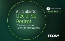 Aula Aberta | Decidi ser Perito: Como ocorre essa transição profissional?