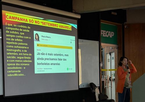 Palestra “Juventude, Mídia e Narrativas da Dor Extrema” provoca reflexões sobre saúde mental e esperança