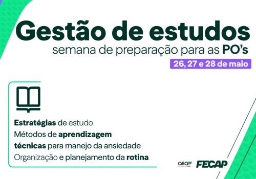 Prepare-se para as PO’s! Organize seus estudos com apoio especializado
