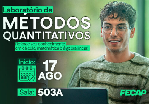 Laboratório de Métodos Quantitativos inicia plantões em agosto